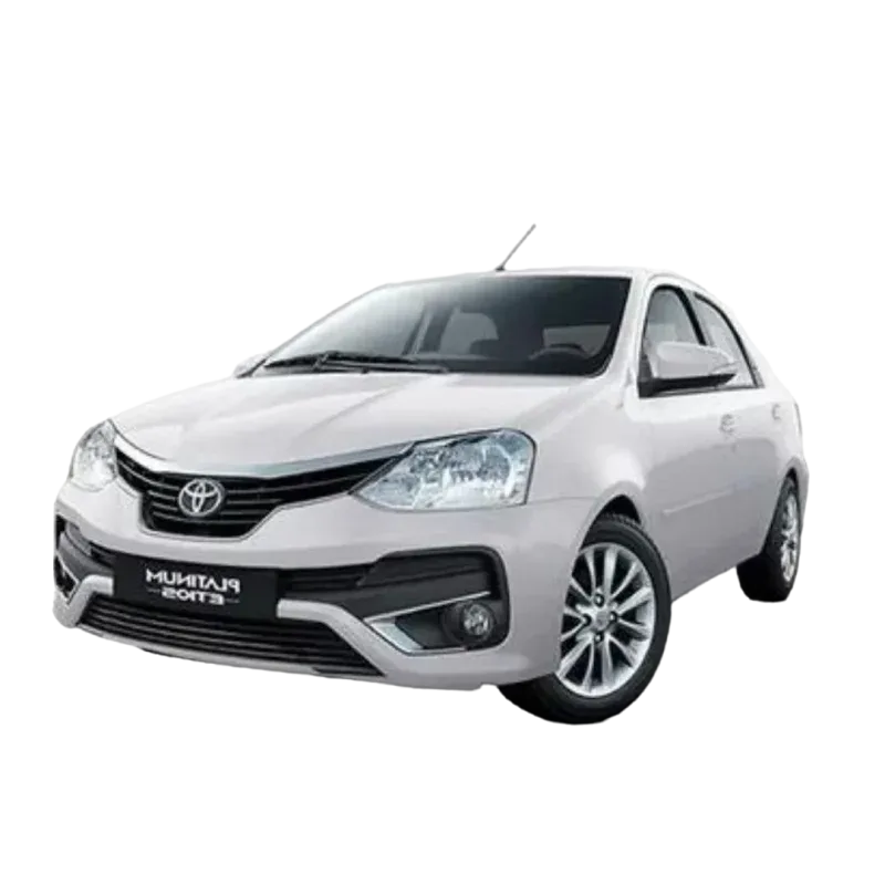 hire toyota etios car with driver rental india trip trn