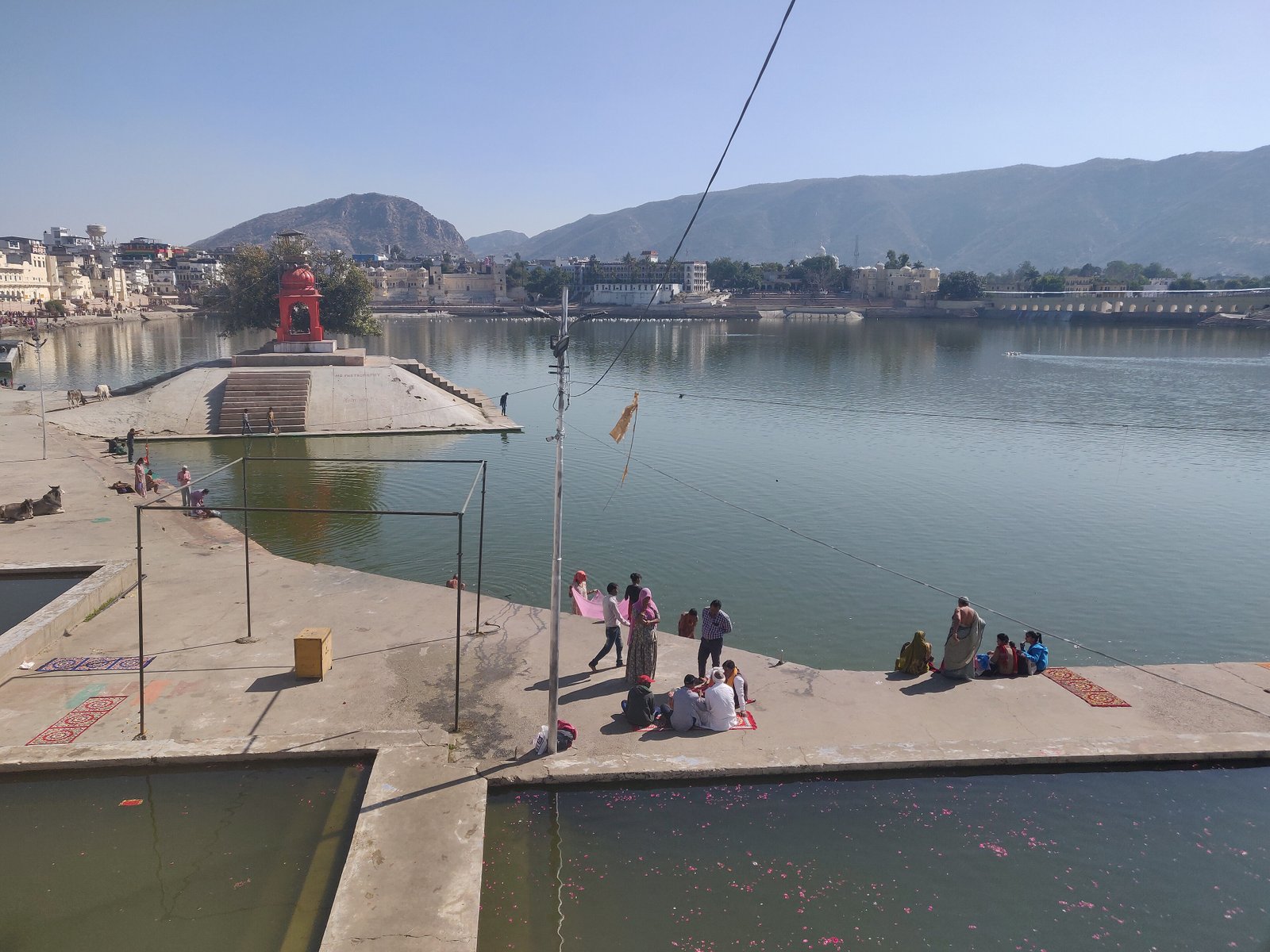 Le Lac Sacré de Pushkar au Matin